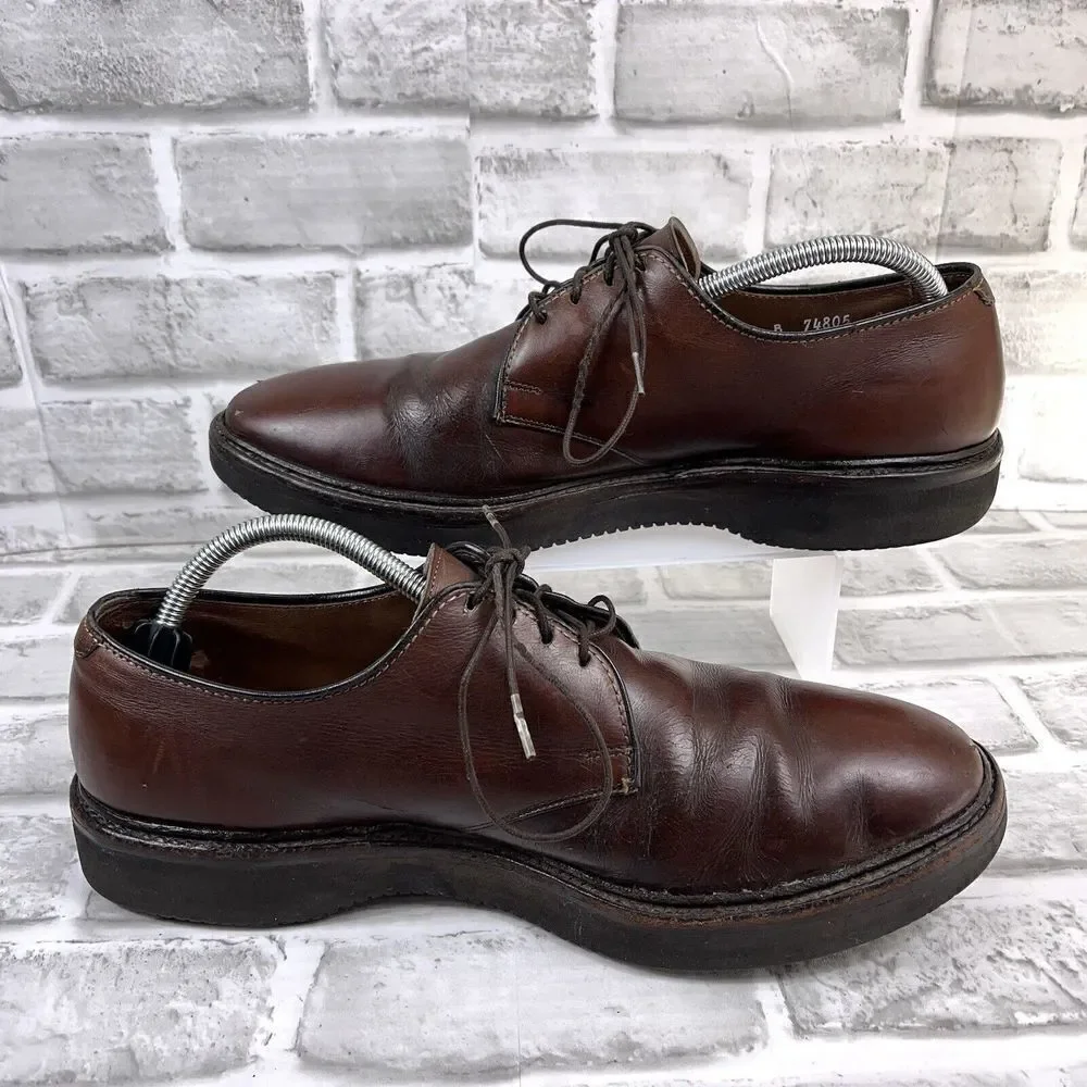 Allen Edmonds Globetrotter Men's Size 10.5 B Brown Leather Oxford Comfort Shoes